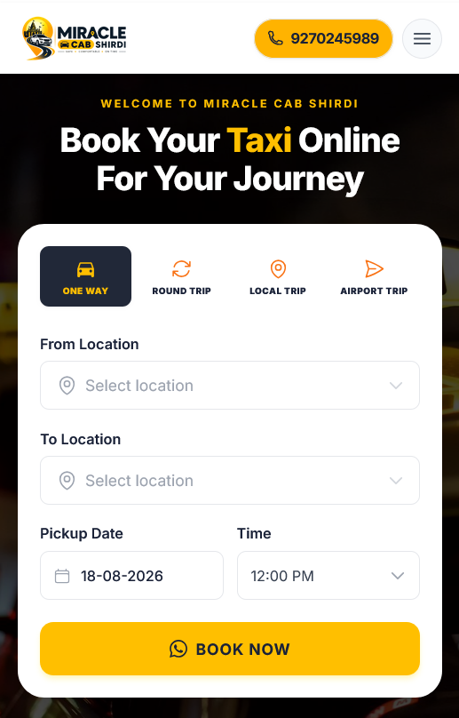 Miracle Cab Shirdi App
